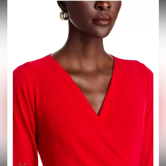 ♥️ Tommy Bahama Clara Dress Red 3/4 SLZ Chain Size L - Picture 6 of 12